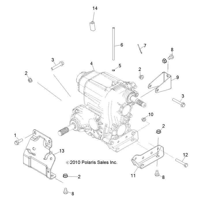 Bracket-Tranny Mnt,Rear by Polaris