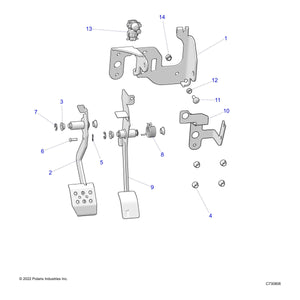 Bracket-Trs,Pedal Mount by Polaris 5266744 OEM Hardware P5266744 Off Road Express