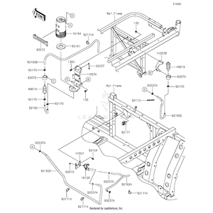 Bracket,Valve by Kawasaki 11057-0763 OEM Hardware 11057-0763 Off Road Express Peach St