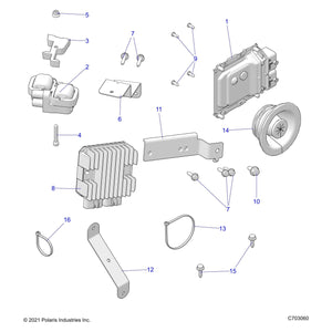 Bracket-Wire Guide,Blk by Polaris 5265908-458 OEM Hardware P5265908-458 Off Road Express