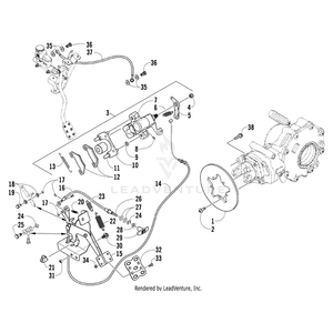 Brake - Assembly By Arctic Cat 1502-143 OEM Hardware 1502-143 Off Road Express