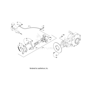 Brake - Assembly By Arctic Cat 2502-066 OEM Hardware 2502-066 Off Road Express