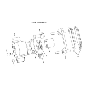 Brake Caliper Assembly, Right, by Polaris 1910826 OEM Hardware P1910826 Off Road Express