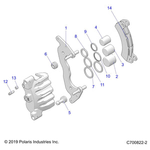 Brake Caliper, Front by Polaris 1912474 OEM Hardware P1912474 Off Road Express