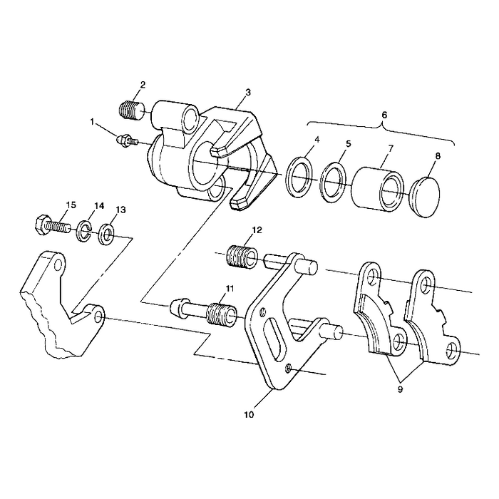 Brake Caliper, Front, Left by Polaris