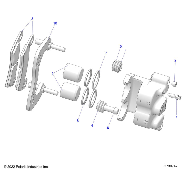 Brake Caliper Mount Assembly, R by Polaris