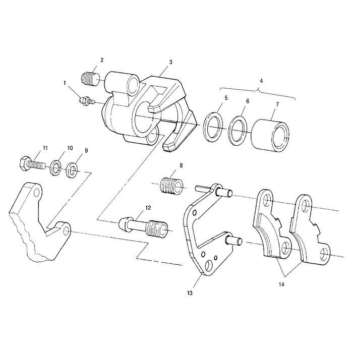 Brake Caliper, Right, 1-3/16, . by Polaris