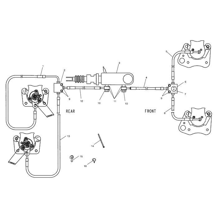 Brake Cross Fitting by Polaris