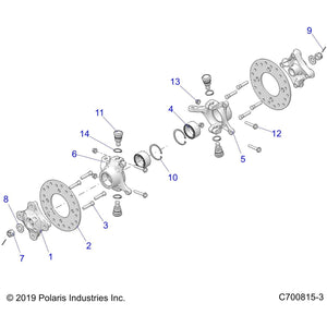 Brake Disc by Polaris 5257196 OEM Hardware P5257196 Off Road Express