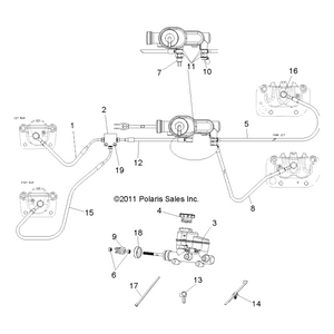 Brake Line by Polaris 1911436 OEM Hardware P1911436 Off Road Express