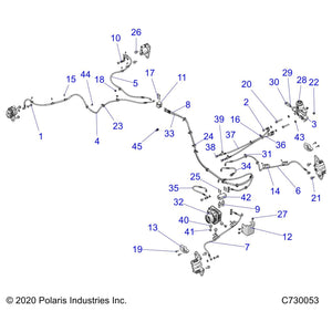 Brake Line Retainer, 1 In by Polaris 5439192 OEM Hardware P5439192 Off Road Express