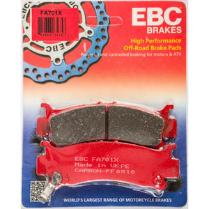 Brake Pads by EBC FA701X Brake Pads 15-701X Western Powersports