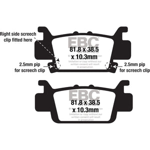 Brake Pads by EBC FA7034SV Brake Pads 15-704S Western Powersports