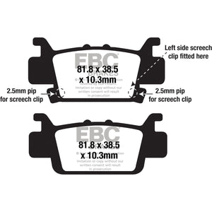 Brake Pads by EBC FA703SV Brake Pads 15-703S Western Powersports