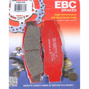 Brake Pads Front Right by EBC FA676X Brake Pads 15-676X Western Powersports