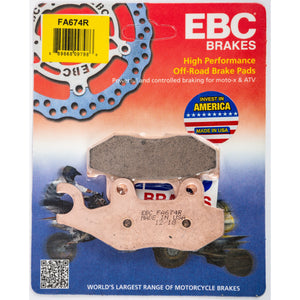 Brake Pads H-Series Rear by EBC FA674R Brake Pads 15-674R Western Powersports