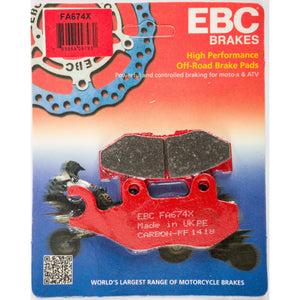 Brake Pads Rear by EBC FA674X Brake Pads 15-674X Western Powersports