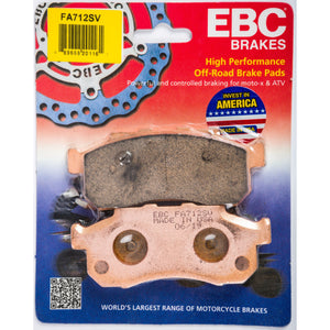 Brake Pads Sv Severe Duty Sintered by EBC FA712SV Brake Pads 15-712S Western Powersports