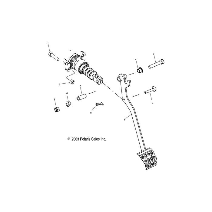 Brake Pedal Bushing Tube by Polaris