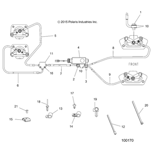 Brake Pressure Switch, 10 Mm X by Polaris 4012981 OEM Hardware P4012981 Off Road Express