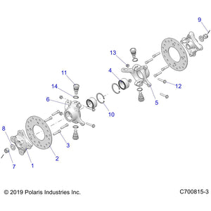 Brake Rotor, 7.5 Mm by Polaris 5262840 OEM Hardware P5262840 Off Road Express