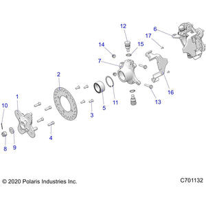 Brake Rotor by Polaris 5263266 OEM Hardware P5263266 Off Road Express