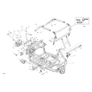 Brake Support by Can-Am 705206217 OEM Hardware 705206217 Off Road Express Peach St