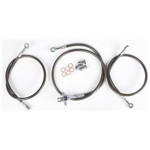 Brakeline Front Smoke+2 Polaris By Streamline RGXP1K-F-2-SMOKE Brake Line Front 170-0954 Western Powersports