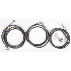 Brakeline Rear Std Smoke A/C Wildcat By Streamline WILDCAT-R SM Brake Line Rear 170-1187 Western Powersports