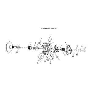 Braking Drive Clutch Assembly by Polaris 1321706 OEM Hardware P1321706 Off Road Express Drop Ship