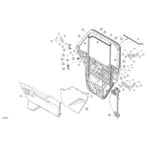 Break Up Country, LH Upper Door  Panel by Can-Am 705800920 OEM Hardware 705800920 Off Road Express Peach St