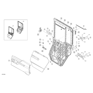 Break  Up Country, RH Rear Door Pamel by Can-Am 705800923 OEM Hardware 705800923 Off Road Express Peach St