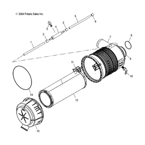 Breather Filter, In Line by Polaris 2530029 OEM Hardware P2530029 Off Road Express