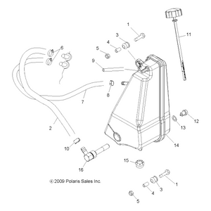 Breather-Line-105 Cm,Slit by Polaris 5412920 OEM Hardware P5412920 Off Road Express