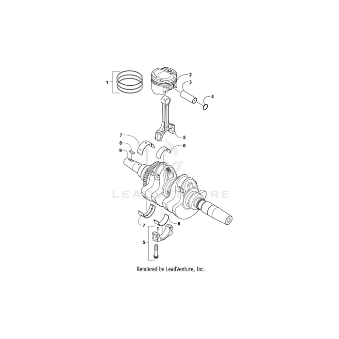 Brg Crank Shaft-Black (C) By Arctic Cat