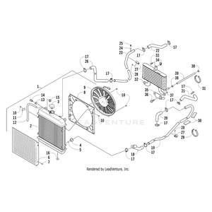 Brkt,Mtg Lower-Oil Cooler-Ptd By Arctic Cat 0513-023 OEM Hardware 0513-023 Off Road Express