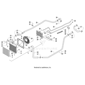 Brkt,Mtg-Oil Cooler-Lwr-Ptd Blk By Arctic Cat 0513-041 OEM Hardware 0513-041 Off Road Express