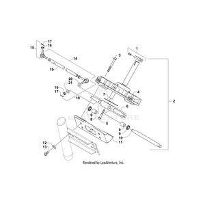 Brkt,Mtg-Steering Rack-Ptd Blk By Arctic Cat 4506-688 OEM Hardware 4506-688 Off Road Express