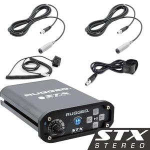 Builder Kit With Stx Stereo High Fidelity Bluetooth Intercom System by Rugged Radios STX-2P Intercom 01039374006607 Rugged Radios