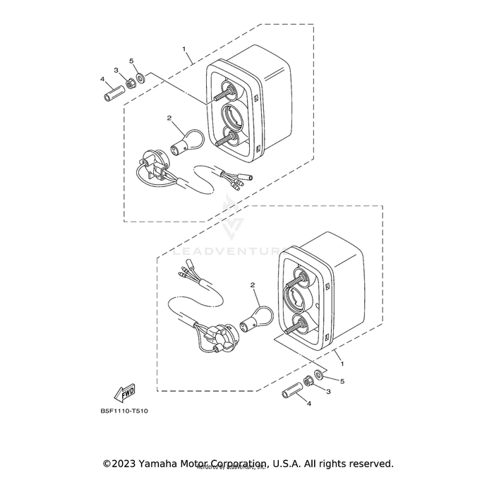 Bulb (12V-21/5W) by Yamaha