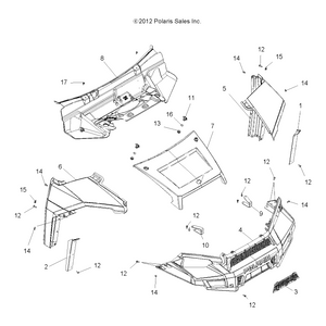 Bumper Bracket Frt Upper Left Gal by Polaris 5258206 OEM Hardware P5258206 Off Road Express