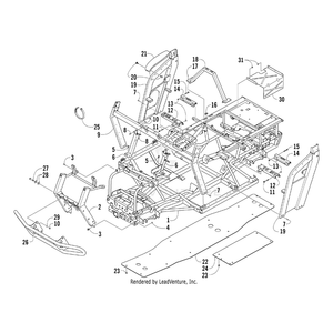 Bumper By Arctic Cat 1506-672 OEM Hardware 1506-672 Off Road Express Drop Ship