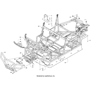 Bumper, Front - Black By Arctic Cat 9506-990 OEM Hardware 9506-990 Off Road Express Drop Ship