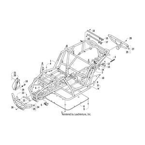 Bumper,Front-Pkg By Arctic Cat 5506-165 OEM Hardware 5506-165 Off Road Express Drop Ship