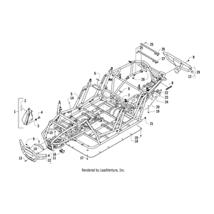 Bumper,Front-Pkg-Met Org By Arctic Cat 5506-439 OEM Hardware 5506-439 Off Road Express Drop Ship