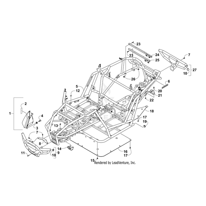 Bumper,Front-Pkg-Vr By Arctic Cat