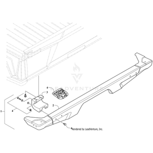 Bumper Kit- Rear, Plastic (Mod) By Arctic Cat 2436-633 OEM Hardware 2436-633 Off Road Express Drop Ship