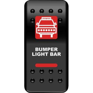 Bumper Light Bar Rocker Switch Red by Moose Utility BLB-PWR-R Rocker Switch 21060551 Parts Unlimited