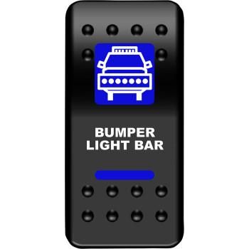 Bumper Light Rocker Switch Blue by Moose Utility