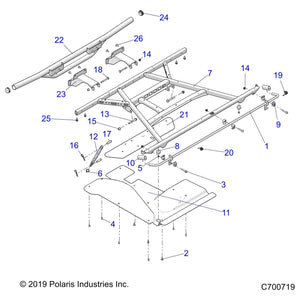 Bumper Mount Weld, Rear, Lime S by Polaris 1023811-630 OEM Hardware P1023811-630 Off Road Express